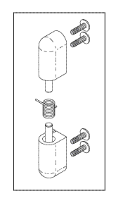 PIVOT HINGE (ACCESS DOOR) - Click Image to Close