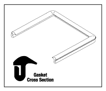 CHAMBER TRIM GASKET - Click Image to Close