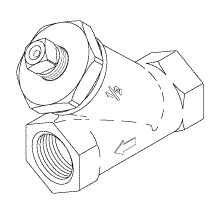 STRAINER (1/2") - Click Image to Close