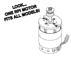 MOTOR & SPINDLE ASSEMBLY - Click Image to Close