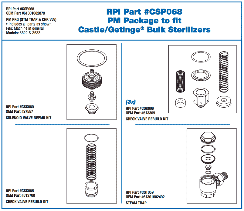 PM PKG (STM TRAP & CHK VLV) - Click Image to Close