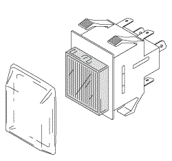 PUSH BUTTON SWITCH (RED) - Click Image to Close