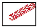 SPIRAL INSERT (RED 1/2" OD) - Click Image to Close