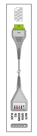 PATIENT CABLE-5 LEAD DIN - Click Image to Close
