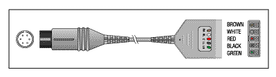 PATIENT CABLE - 5 LEAD DUAL - Click Image to Close