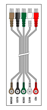 5 LEADWIRE SET DISPOSABLE 30" DUAL/SNAP - Click Image to Close