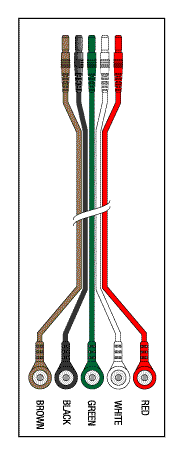 5 LEADWIRE SET - 40" DIN/SNAP - Click Image to Close