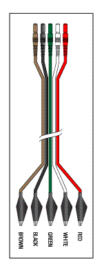 5 LEADWIRE SET - 24" DIN/ALLIGATOR - Click Image to Close