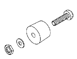 RUBBER FOOT ASSEMBLY - Click Image to Close