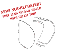 REFLECTOR WITH FREE LENS SPLASH SHIELD - Click Image to Close