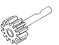 GEAR WITH DRILLED SHAFT - Click Image to Close
