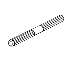 LONG DOUBLE KNURL PIN - Click Image to Close