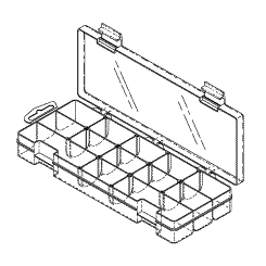 13 ADJUSTABLE COMPARTMENT STORAGE CASE - Click Image to Close