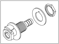 FEMALE QUICK CONNECT FITTING (GREY) - Click Image to Close