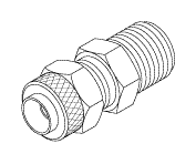 POLYFLO FITTING (1/4" TUBE x 1/8" MPT) - Click Image to Close