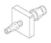 ADAPTOR FITTING (1/16" BARB x 1/8" BARB) - Click Image to Close