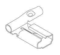 FLAG TERMINAL (1/4" QC) - Click Image to Close