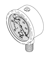 VACUUM GAUGE (LIQUID FILLED) - Click Image to Close